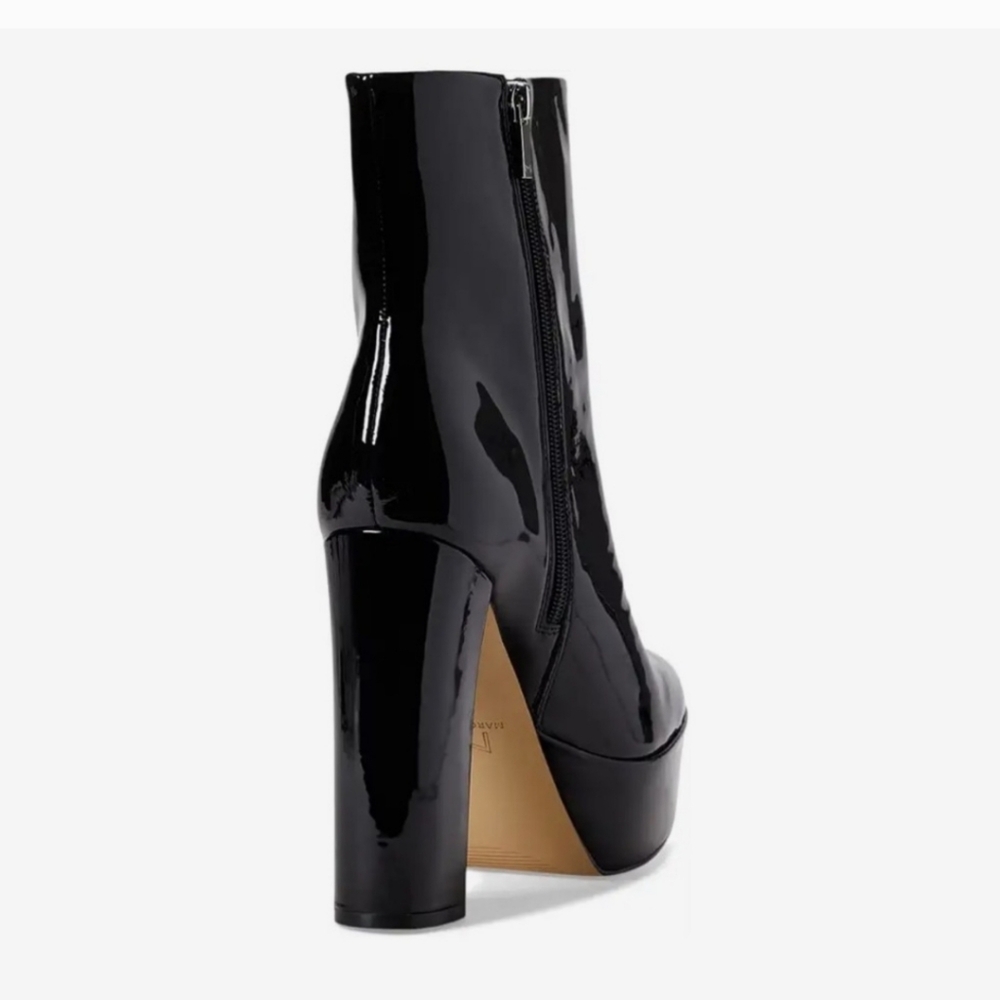 Patent leather platform boots - Picture 3 of 7